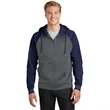 Sport-Tek Sport-Wick Varsity Fleece Full-Zip Hooded Jacket. | https://www.bestnamebadges.com