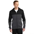 Sport-Tek Tech Fleece Colorblock Full-Zip Hooded Jacket. | https://www.bestnamebadges.com