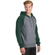 Sport-Tek Raglan Colorblock Pullover Hooded Sweatshirt. | https://www.bestnamebadges.com
