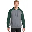 Sport-Tek Raglan Colorblock Pullover Hooded Sweatshirt. | https://www.bestnamebadges.com