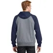Sport-Tek Raglan Colorblock Pullover Hooded Sweatshirt. | https://www.bestnamebadges.com