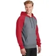 Sport-Tek Raglan Colorblock Pullover Hooded Sweatshirt. | https://www.bestnamebadges.com