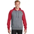 Sport-Tek Raglan Colorblock Pullover Hooded Sweatshirt. | https://www.bestnamebadges.com