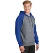 Sport-Tek Raglan Colorblock Pullover Hooded Sweatshirt. | https://www.bestnamebadges.com