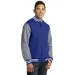 Sport-Tek Fleece Letterman Jacket. | https://www.bestnamebadges.com