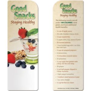 Bookmark - Good Snacks: Staying Healthy