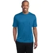 Sport-Tek Heather Contender Tee. | https://www.bestnamebadges.com