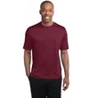 Sport-Tek Heather Contender Tee. | https://www.bestnamebadges.com