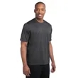 Sport-Tek Heather Contender Tee. | https://www.bestnamebadges.com