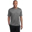 Sport-Tek Heather Contender Tee. | https://www.bestnamebadges.com