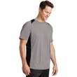 Sport-Tek Heather Colorblock Contender Tee. | https://www.bestnamebadges.com