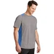 Sport-Tek Heather Colorblock Contender Tee. | https://www.bestnamebadges.com