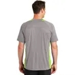 Sport-Tek Heather Colorblock Contender Tee. | https://www.bestnamebadges.com