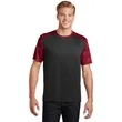 Sport-Tek CamoHex Colorblock Tee. | https://www.bestnamebadges.com