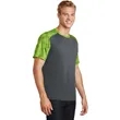 Sport-Tek CamoHex Colorblock Tee. | https://www.bestnamebadges.com