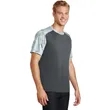 Sport-Tek CamoHex Colorblock Tee. | https://www.bestnamebadges.com