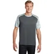 Sport-Tek CamoHex Colorblock Tee. | https://www.bestnamebadges.com