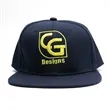 Custom Flat Bill Snapback Hats | https://www.bestnamebadges.com