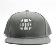 Custom Flat Bill Snapback Hats | https://www.bestnamebadges.com