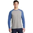 Sport-Tek PosiCharge Long Sleeve Tri-Blend Wicking Raglan... | https://www.bestnamebadges.com