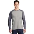 Sport-Tek PosiCharge Long Sleeve Tri-Blend Wicking Raglan... | https://www.bestnamebadges.com