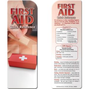 Bookmark - First Aid Quick Reference