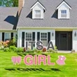 It's A Girl Yard Letters | https://www.bestnamebadges.com