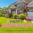 Happy Anniversary Yard Letters | https://www.bestnamebadges.com
