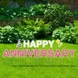 Happy Anniversary Yard Letters | https://www.bestnamebadges.com