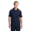 Sport-Tek Tricolor Shoulder Micropique Sport-Wick Polo. | https://www.bestnamebadges.com