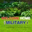 Welcome Home Military Yard Letters | https://www.bestnamebadges.com