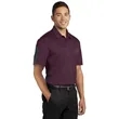 Sport-Tek PosiCharge Active Textured Colorblock Polo. | https://www.bestnamebadges.com
