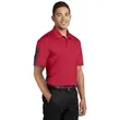 Sport-Tek PosiCharge Active Textured Colorblock Polo. | https://www.bestnamebadges.com