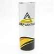 20 Oz. Custom Printed Skinny Stainless Steel Tumblers | https://www.bestnamebadges.com