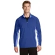 Sport-Tek Sport-Wick Stretch Contrast 1/4-Zip Pullover. | https://www.bestnamebadges.com