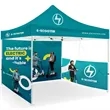 10ft X 10ft Full Color Pop Up Canopy Tents | https://www.bestnamebadges.com
