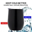 12 Oz. Custom Stainless Steel Wine Tumblers | https://www.bestnamebadges.com