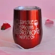 12 Oz. Custom Stainless Steel Wine Tumblers | https://www.bestnamebadges.com