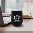 12 Oz. Custom Stainless Steel Wine Tumblers | https://www.bestnamebadges.com
