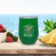 12 Oz. Custom Stainless Steel Wine Tumblers | https://www.bestnamebadges.com