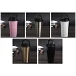 17 Oz. Custom Printed Travel Coffee Tumblers With Handle | https://www.bestnamebadges.com