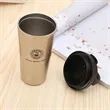 17 Oz. Custom Printed Travel Coffee Tumblers With Handle | https://www.bestnamebadges.com