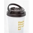 17 Oz. Custom Printed Travel Coffee Tumblers With Handle | https://www.bestnamebadges.com