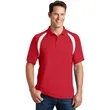 Sport-Tek Dry Zone Colorblock Raglan Polo. | https://www.bestnamebadges.com