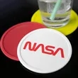 4 Inch Custom Silicone Drink Coasters | https://www.bestnamebadges.com