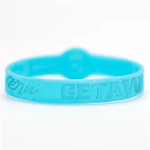 1/2 Inch Debossed Figured Wristbands