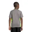 Sport-Tek Youth Heather Colorblock Contender Tee. | https://www.bestnamebadges.com