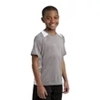 Sport-Tek Youth Heather Colorblock Contender Tee. | https://www.bestnamebadges.com