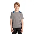 Sport-Tek Youth Heather Colorblock Contender Tee. | https://www.bestnamebadges.com