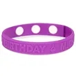 Embossed Silicone Adjustable Wristbands | https://www.bestnamebadges.com
